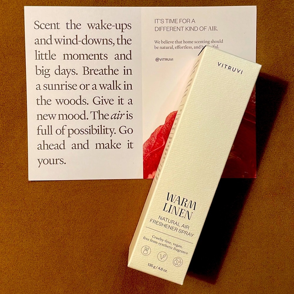 Vitruvi Warm Linen Air Freshening Spray